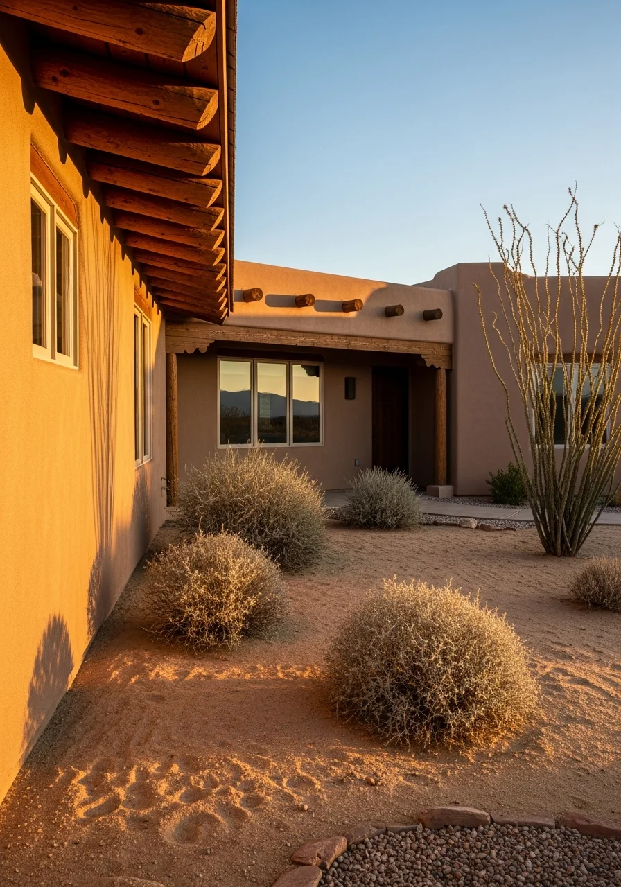 Quality workmanship on a valley property exterior with attention to desert-climate durability.