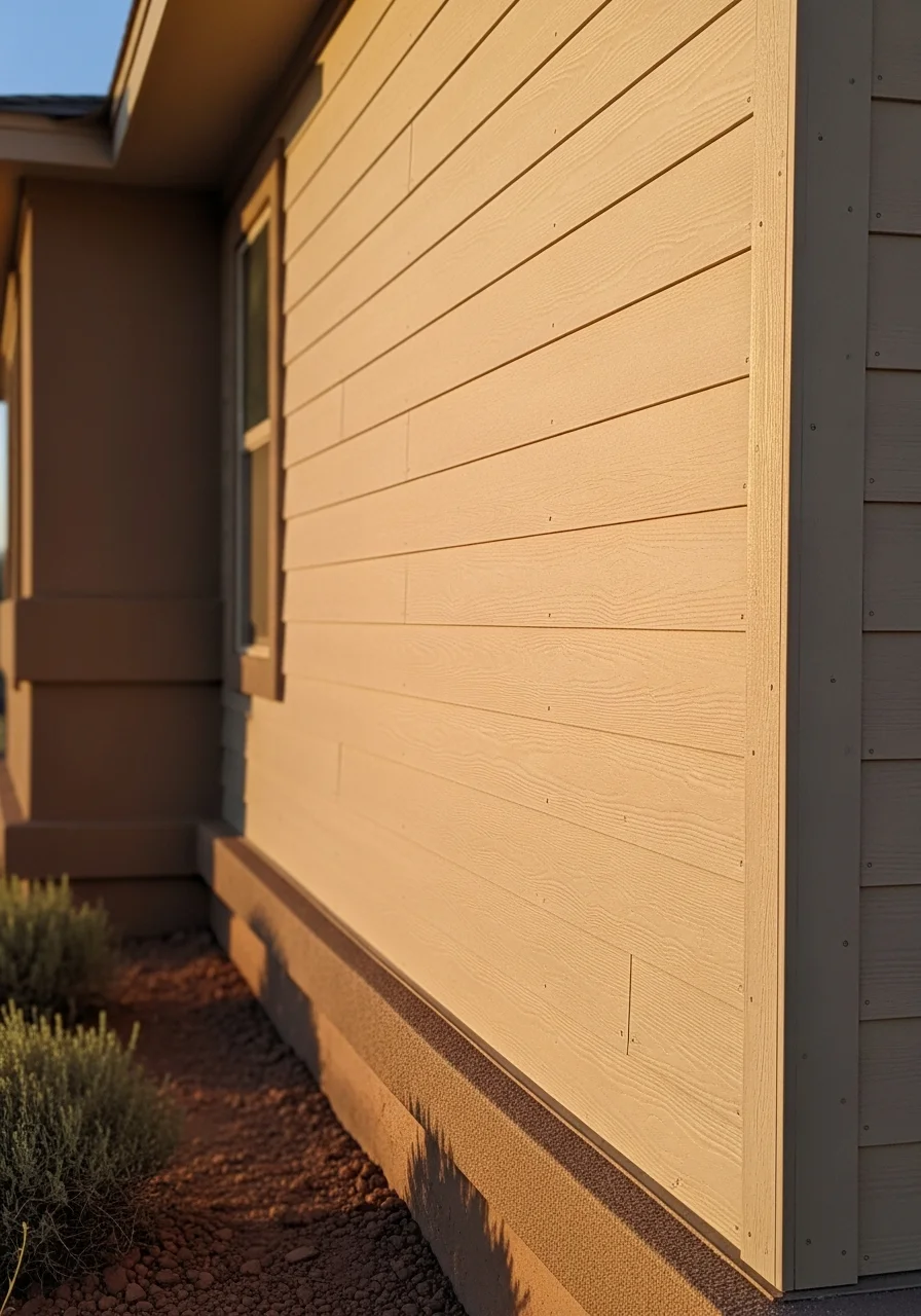 Professional crew member installing durable exterior materials on an El Paso home.
